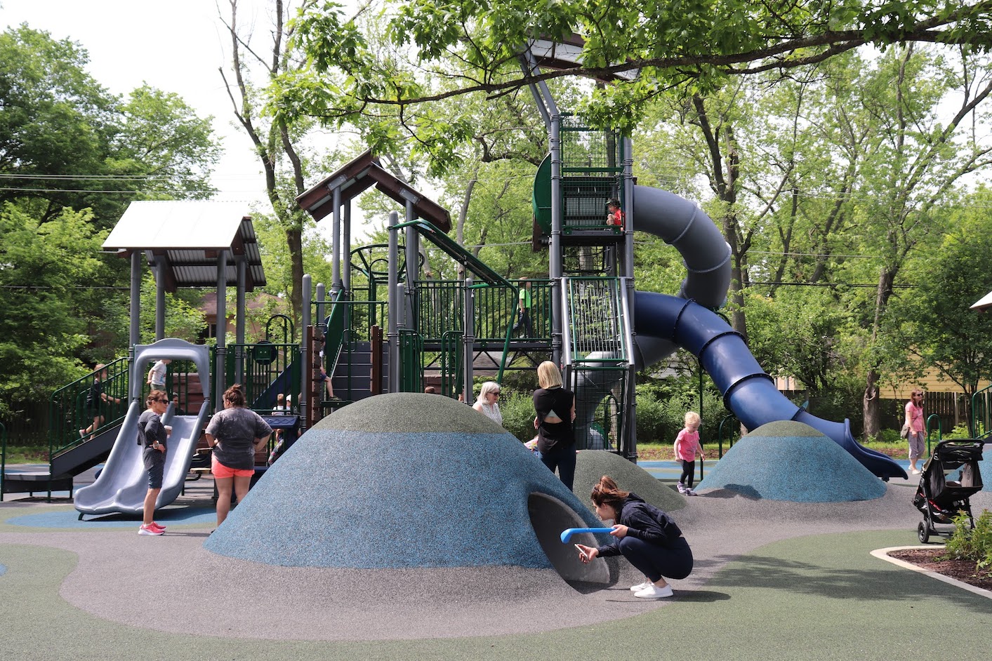 Northfield Park District Completes 1 5m Renovation At Clarkson Park With New Playground Splash Pad And More The Record